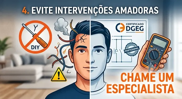 Eletricistas credenciados para reparações